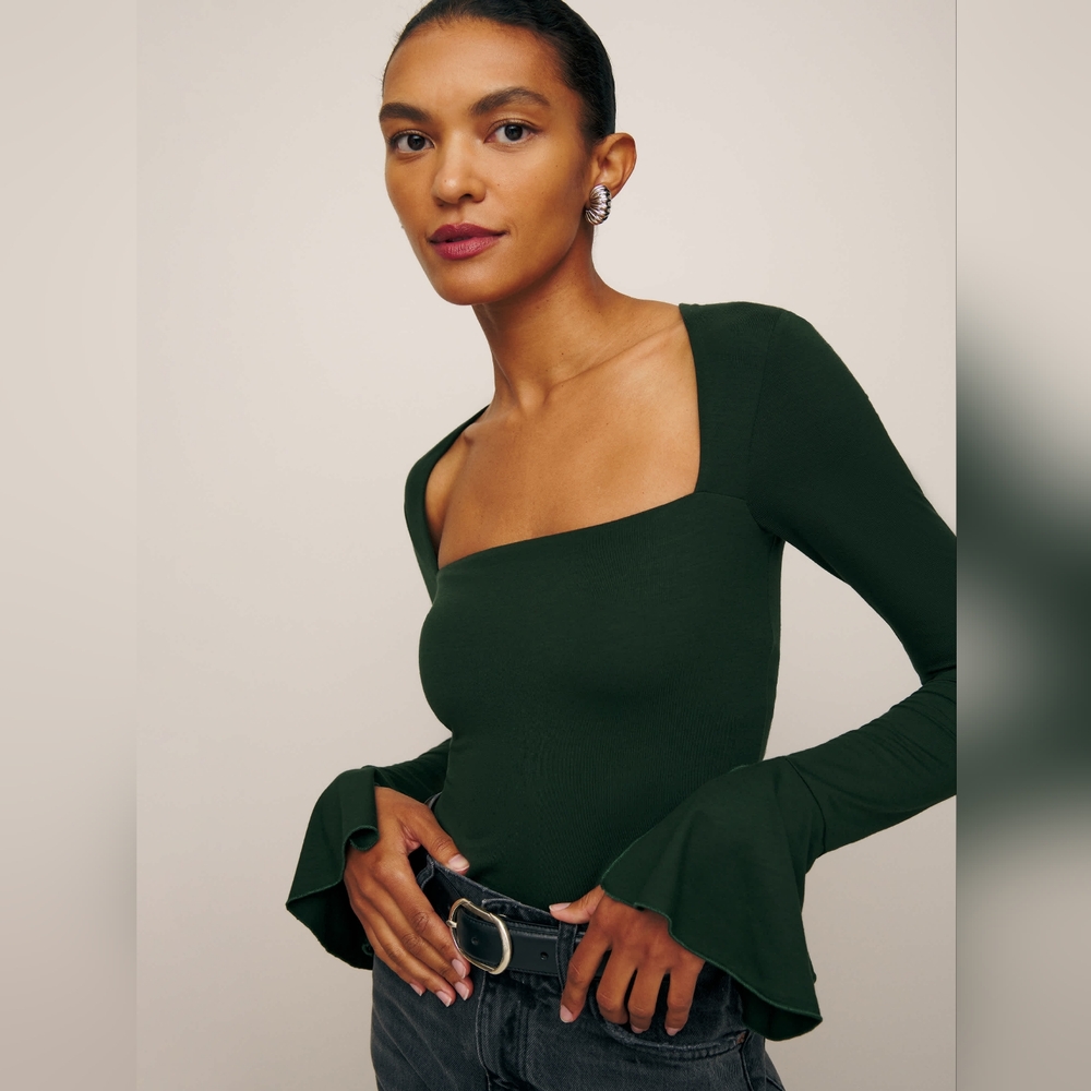 Lucca Knit Top in Forest